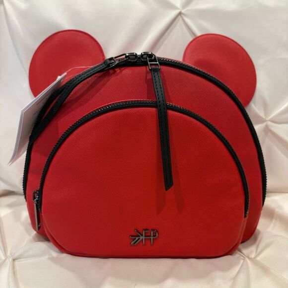 Disney X Baby Freshly Picked Rouge Mickey Anaheim Crossbody Bag Changing Pad NWT - Picture 1 of 10
